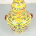 Garrafa de porcelana envelhecida vinho Hua Diao
